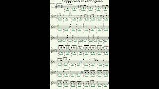 Floppy canta en el Congreso Midi scrolling score Alfredo Figueras Partitura piano Argentina [upl. by Irby]