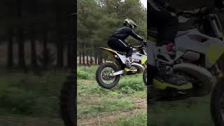 New jump at MGW GP track 2stroke dirtbike trails offroad husqvarna [upl. by Tebasile]