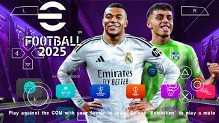 EFOOTBALL PES 2025 PSP V13 NEW UPDATE DOWNLOAD [upl. by Ymer798]