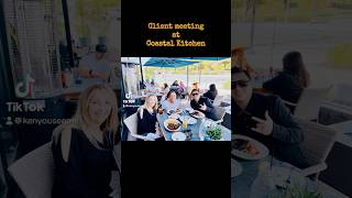 Client Meeting  Coastal Kitchen  Dana Point  California  Lunch coastalkitchen danapoint cali [upl. by Atilal]