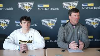 Full Press Conference Following Towson Mens Lacrosses Victory Over Navy [upl. by Burman]