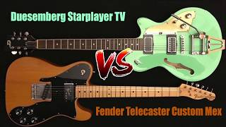 Duesenberg Starplayer TV Vs Fender Telecaster [upl. by Schecter]