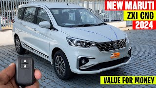 Maruti Ertiga Zxi Cng 2024 2nd Top Model PriceFearure Full Detailed Review [upl. by Evod712]