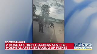 Hoke County teachers sent to hospital after trying to break up fights [upl. by Guildroy309]