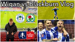 STUNNING LAST MINUTE GOAL AS WIGAN SHOCK BLACKBURN IN THE FA CUP  Wigan vs Blackburn Vlog [upl. by Veats]