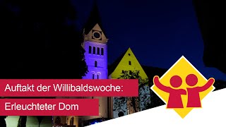 Erleuchteter Dom und Familienprogramm Auftakt der Willibaldswoche 2024 [upl. by Pren537]