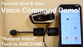 Cardo Natural VoiceCommand Demo Best By FAR PACKTALK BOLDSLIM FREECOM 4x FREECOM 4 [upl. by Slaohcin]