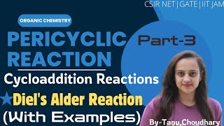 cycloaddition reactionsDiels alder reaction with examplesstereochemistry amp MO diagram [upl. by Orfield116]