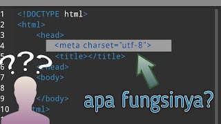 Meta charset utf8 apa sih fungsinya [upl. by Aniaz603]