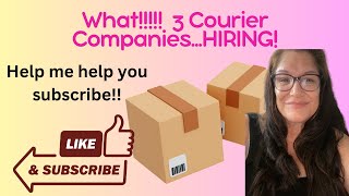 3 Medical Courier Companies hiring 11 12 [upl. by Eenahpets645]