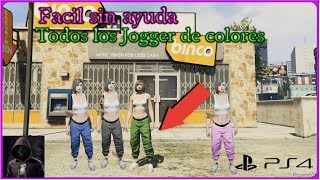 ✅️COMO CONSEGUIR TODOS LOS JOGGER DE COLORES PARA EL PERSONAJE MUJER modo creador Gta v online [upl. by Gnart]