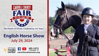 Carroll County 4H amp FFA Fair English Horse Show 7292024 [upl. by Pilloff]