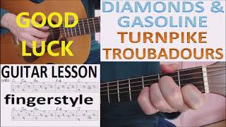 DIAMONDS amp GASOLINE  TURNPIKE TROUBADOURS fingerstyle GUITAR LESSON [upl. by Itsa]