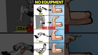 No equipment arm workout  Biceps Workout Without Equipment  No Equipment Workout [upl. by Tulley]