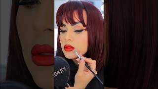 Labios rojos perfecto 💋ÚNETE A MI RETO ENLASE EN MI PERFIL maquillaje makeup makeuptutorial [upl. by Eleahcim]