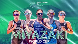 2024 World Triathlon Cup Miyazaki  WOMEN [upl. by Ellek]