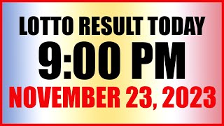 Lotto Result Today 9pm Draw November 23 2023 Swertres Ez2 Pcso [upl. by Annavaj760]