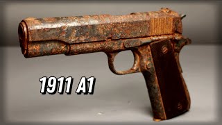 Gun Restoration  WW2 Remington Rand 1911 A1 with test firing restoration [upl. by Rothberg]