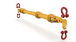 3D dynamic Model Modulift Spreader Beam [upl. by Kerns]