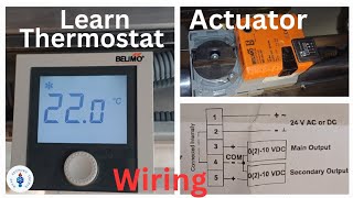 How to connect Thermostat to Actuator  Belimo Thermostat  10tr CSU  Hvacsupporttechie [upl. by Anselmi]