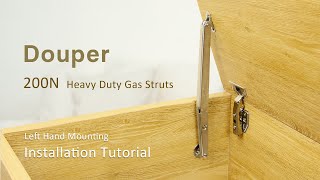 DOUPER 200N Heavy Duty Gas Struts Installation Tutorial [upl. by Elleret417]