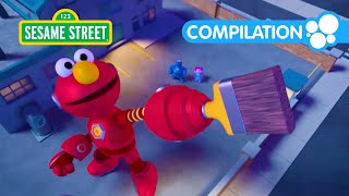 Mecha Builders Save the Party in the Park  Sesame Street Episodes [upl. by Polik372]