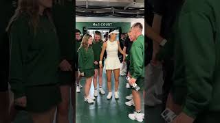 Wholesome moments from Emma 🫶 Wimbledon Shorts Tennis [upl. by Durnan517]