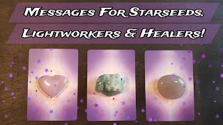 💜🌟 Messages For Starseeds Lightworkers amp Healers 💜☯️ Pick A Card Reading [upl. by Fesoj]