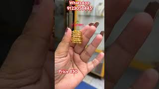 24k gold plated spiral finger ring price 850 short viral video  short anusplanet8119 [upl. by Eigna674]