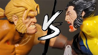 Wolverine Vs Sabertooth  Stop Motion [upl. by Monto]