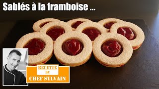 Sablés framboise  Recette traditionnelle par Chef Sylvain  sablés [upl. by Manbahs]