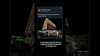 Tropicana Casino Public Implosion on Las Vegas Strip Watch Free Controlled Demolition Drone Show [upl. by Andrel752]