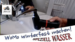 Wohnmobil winterfest machen  Entleerung von Frischwassertank Abwassertank Heizung  Wasserleitung [upl. by Jordanson150]