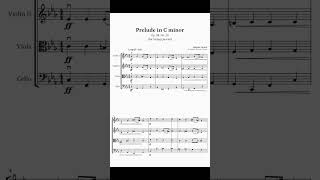 Prelude in C minor String Quartet  SHEET MUSIC  F Chopin [upl. by Tsugua]