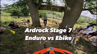 Ardrock Enduro 2024 Stage 7 Enduro vs Ebike [upl. by Einal340]