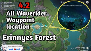 ALL Waverider Waypoints location in Erinnyes Forest GUIDE  Genshin Impact fontaine genshin 42 [upl. by Ynez]