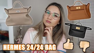 HERMES 2424 BAG  21 29 35  Comparison to Hermes Kelly My Impressions  Review [upl. by Burkitt]