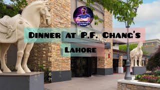 Pf Changs Dinner food motovlog chinessfood Lahore mmalamroad gulburg fodies donuts coffee [upl. by Wilda]