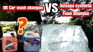 NR Car wash shampoo VS Auto spa synthetic Big compression [upl. by Delle688]