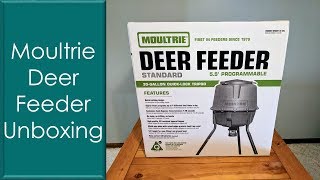 Moultrie Standard 30 Gallon Feeder Info amp Unboxing [upl. by Elorac]