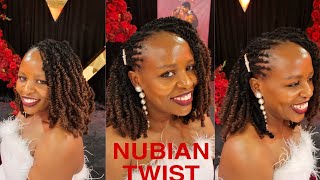 Nubian twist what they dont tell you protective hair style [upl. by Aiki]