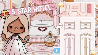 5 STAR ⭐️FANCY⭐️ HOTEL🏨 WITH 3 FLOORS😱😍  with voice 🔊  NEW TOCA BOCA UPDATE [upl. by Yankee]