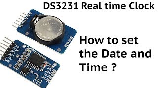 How to set DS3231 Real time clock module for Arduino [upl. by Earesed]