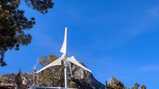 Install Pikasola 400 Watt 24V Wind Turbine at OffGrid Camp greenenergy windpower windturbine [upl. by Valora]