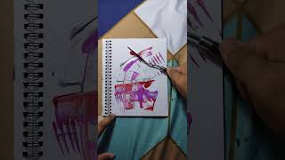 Miltonia Orchid jisoflower kpop abstractart shortvideo abstractpainting shorts short art [upl. by Enos]