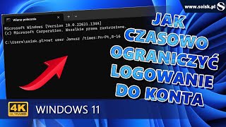 Jak w Windows 11 czasowo ograniczyć logowanie do konto użytkownika przy użyciu wiersza poleceń cmd [upl. by Ainslie]