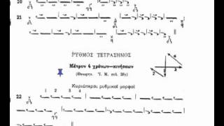 Byzantine Music Lesson 6 Ex2025 Διπλή amp Ρυθμός Τετράσημος [upl. by Leeke]