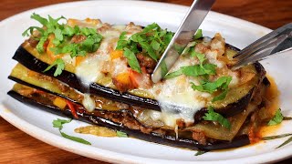 Dont cook eggplant until you see this recipe Easy and Cheap Eggplant Beef Recipe [upl. by Pastelki]