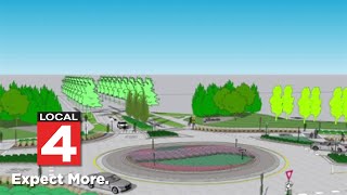 Northvilles first roundabout aims to ease traffic [upl. by Ryann502]