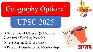 5 Months Plan l Geography Optional Classes for UPSC 2025 [upl. by Nilatak]